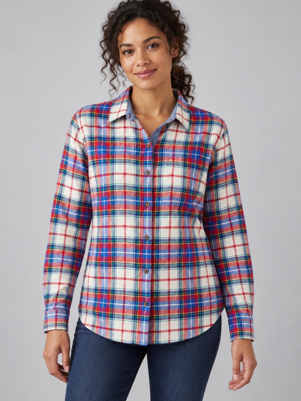L.L. Bean Plaid Flannel Shirt – Size XL | Cottagecore Campcore Mountain